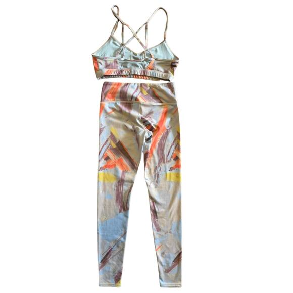 Alo Yoga Airbrush Legging & Bra Set XS Bottoms / M Top Preloved - Picture 2 of 5